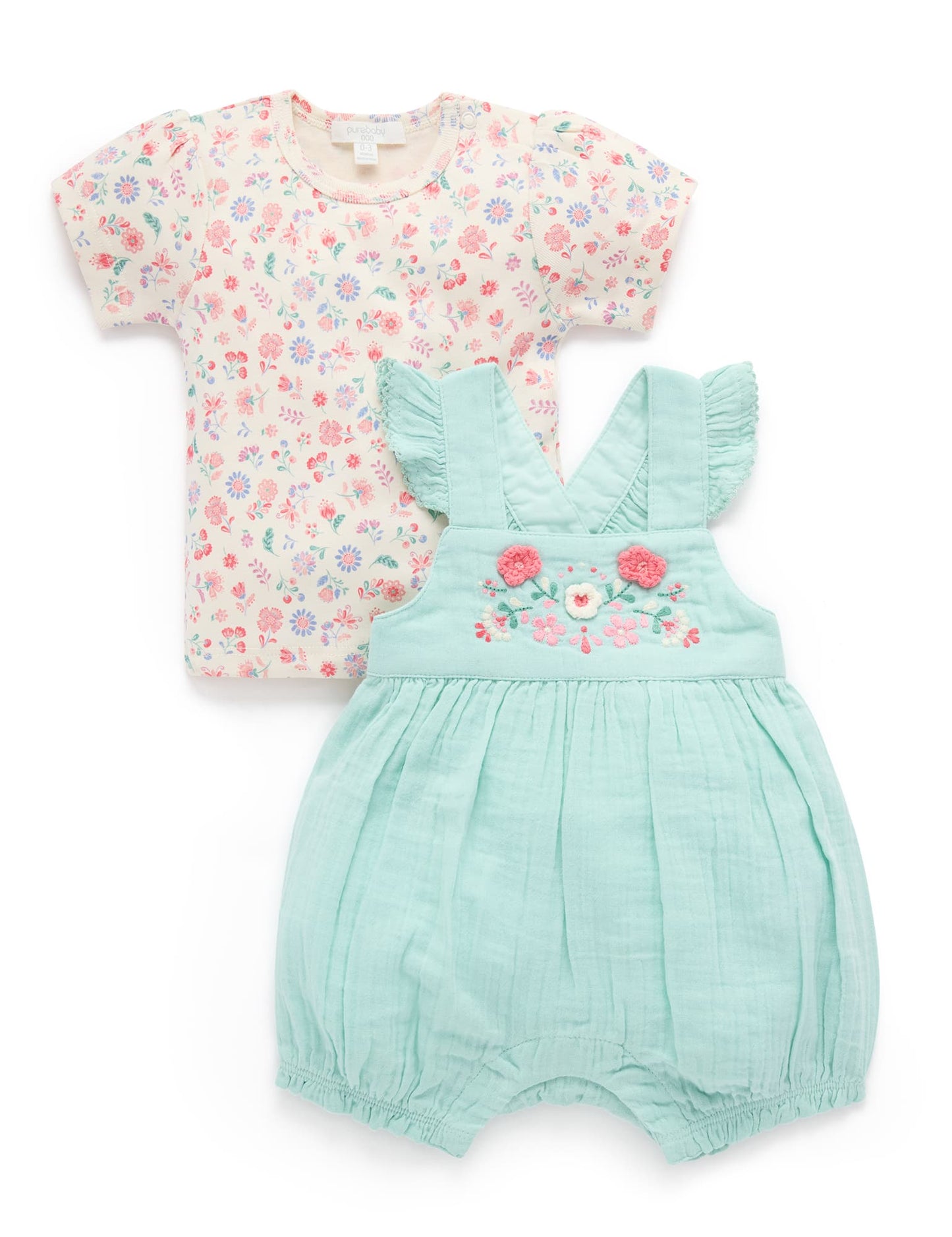 Aloe Overall Shorts Set