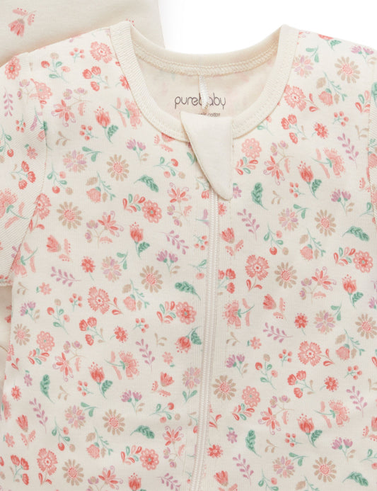 Ditsy Floral Zip Romper