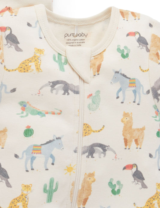 Fiesta Animals Zip Romper