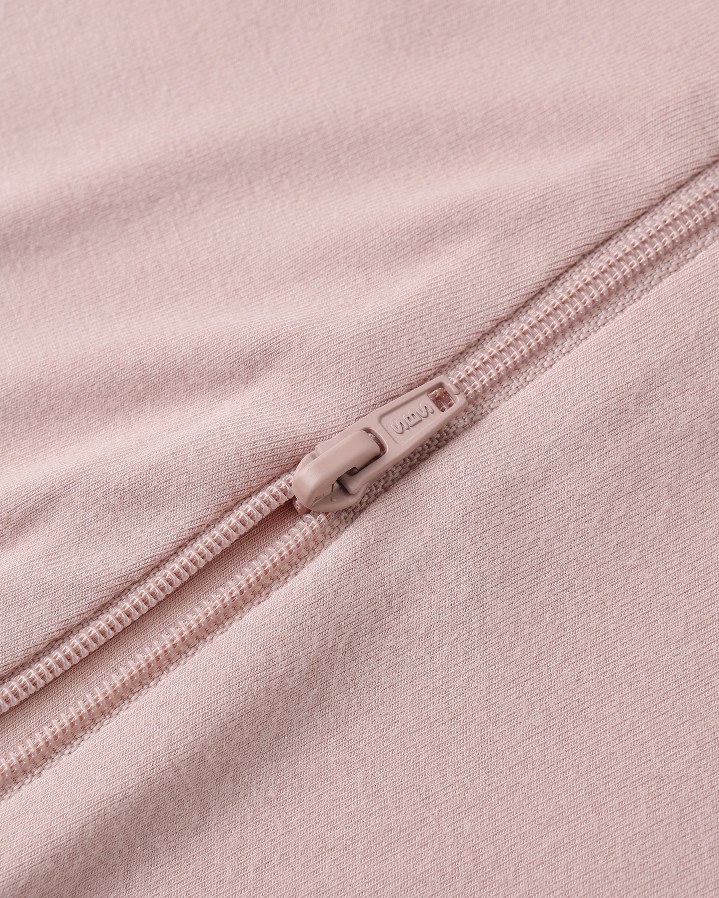 Rose Solid Bamboo Zip Footie