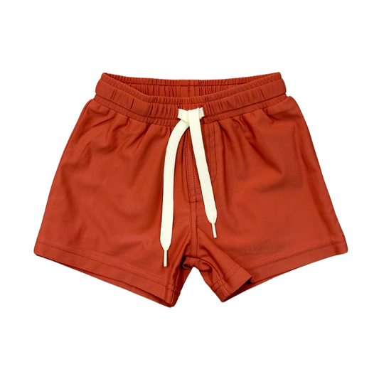 Red Swim Trunks