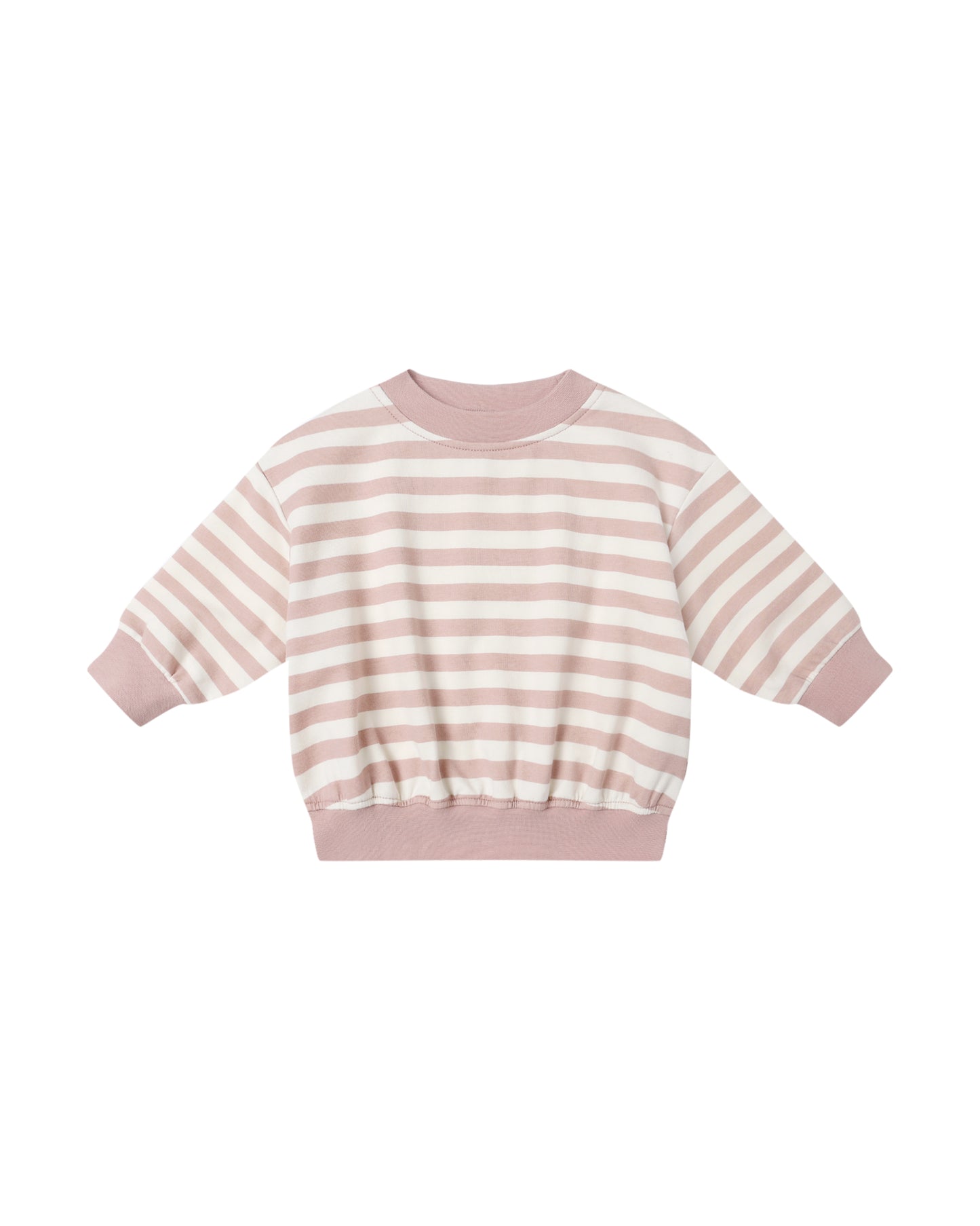 Pink Stripe Relaxed Sweatshirt