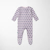 Violet Summer Flowers Flip Romper