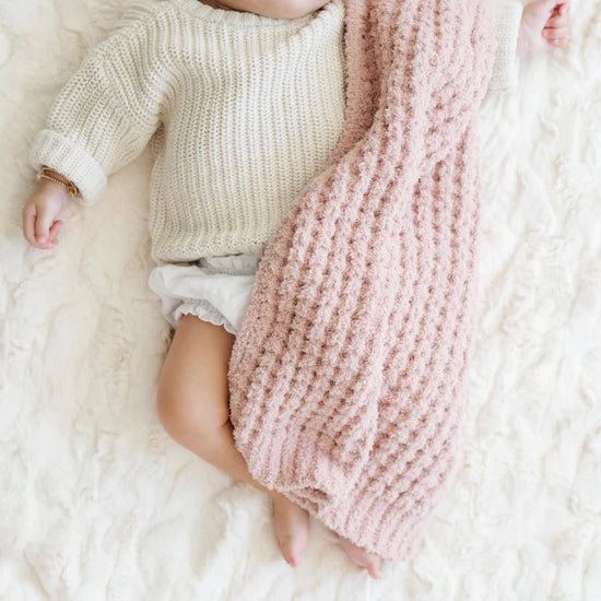 Waffle Knit Mini Blanket 191 GIFT BABY Saranoni