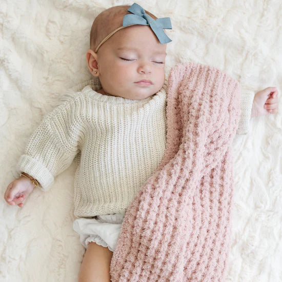 Waffle Knit Mini Blanket 191 GIFT BABY Saranoni