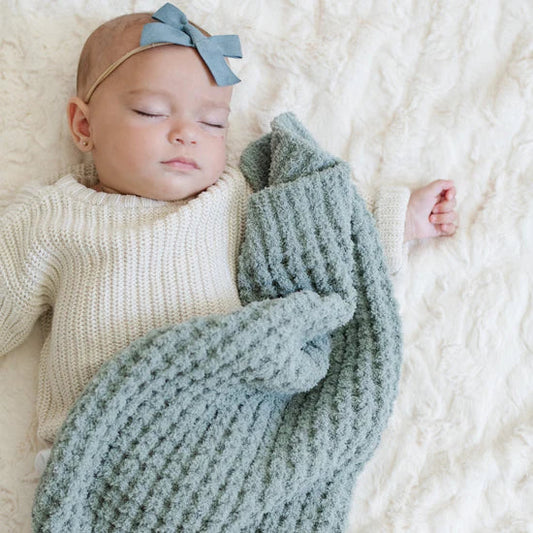 Waffle Knit Mini Blanket 191 GIFT BABY Saranoni