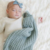 Waffle Knit Mini Blanket 191 GIFT BABY Saranoni