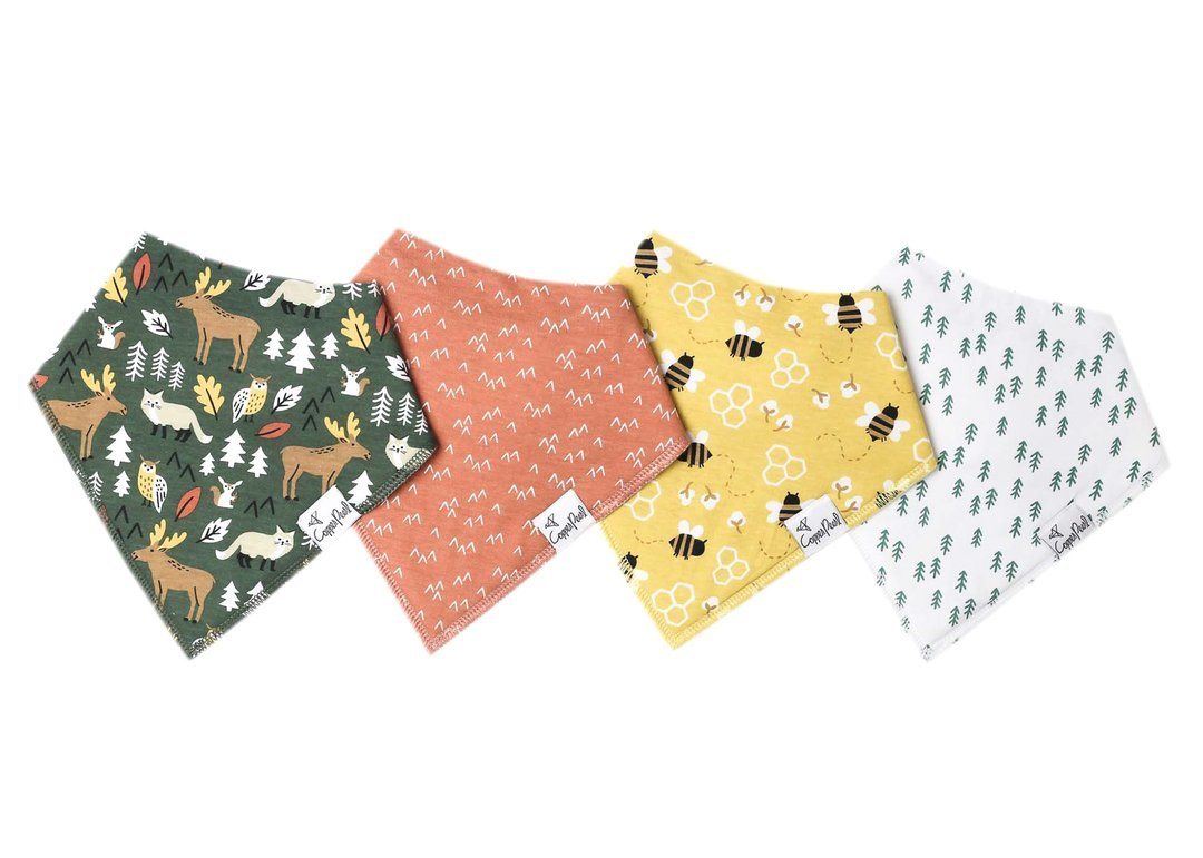 4 Pack Bib Set 180 BABY GEAR Copper Pearl Atwood