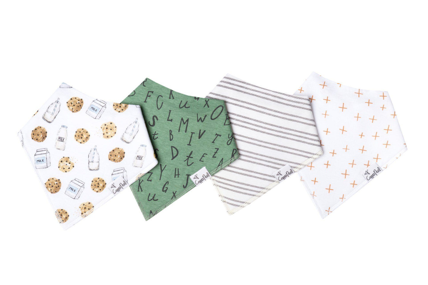 Bib Set Bibs Copper Pearl Chip (Cookies & Milk)