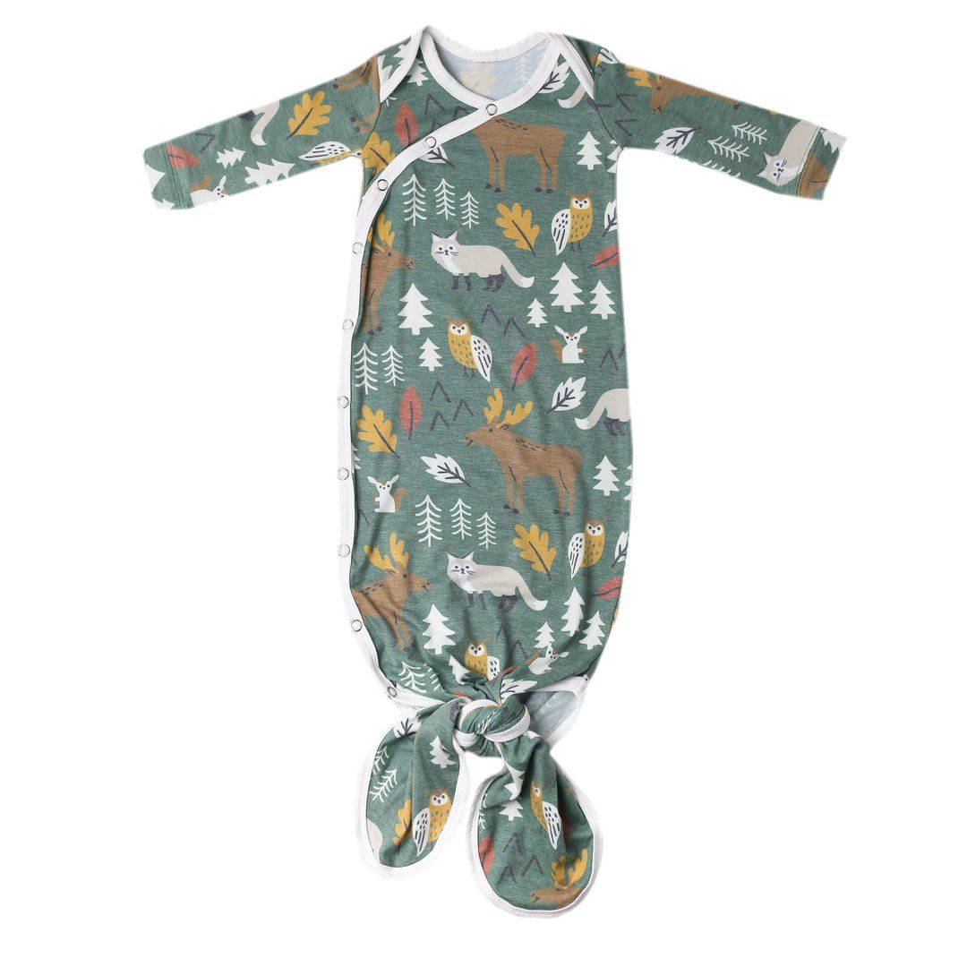Atwood Knotted Gown 130 BABY BOYS/NEUTRAL APPAREL Copper Pearl NB-3m