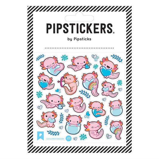 Axolotl Fun Sticker Sheet 192 GIFT CHILD Pipsticks 