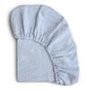 Baby Blue Muslin Crib Sheet 180 BABY GEAR Mushie