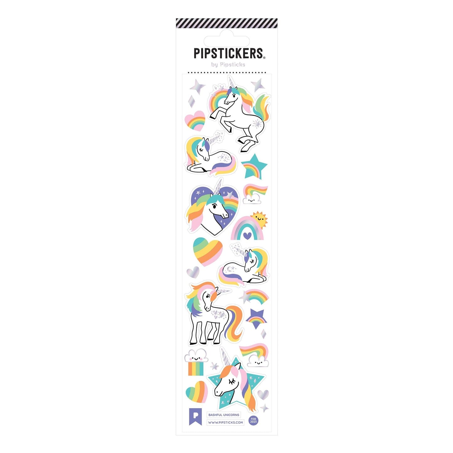 Bashful Unicorns Sticker Sheet 196 TOYS CHILD Pipsticks