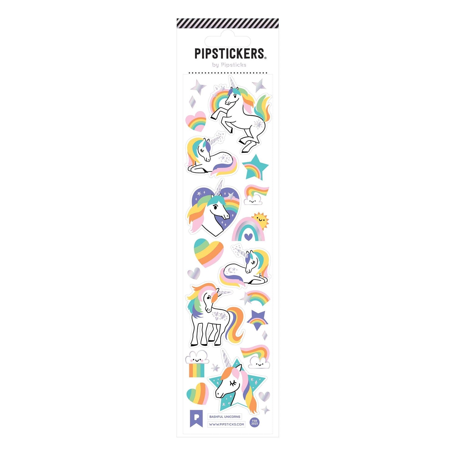 Bashful Unicorns Sticker Sheet 196 TOYS CHILD Pipsticks