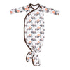 Bison Knotted Gown Gown Copper Pearl NB-3m