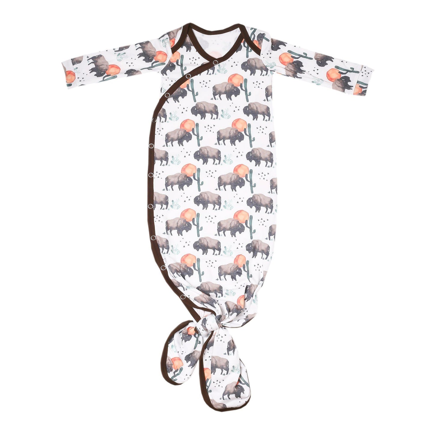Bison Knotted Gown Gown Copper Pearl NB-3m