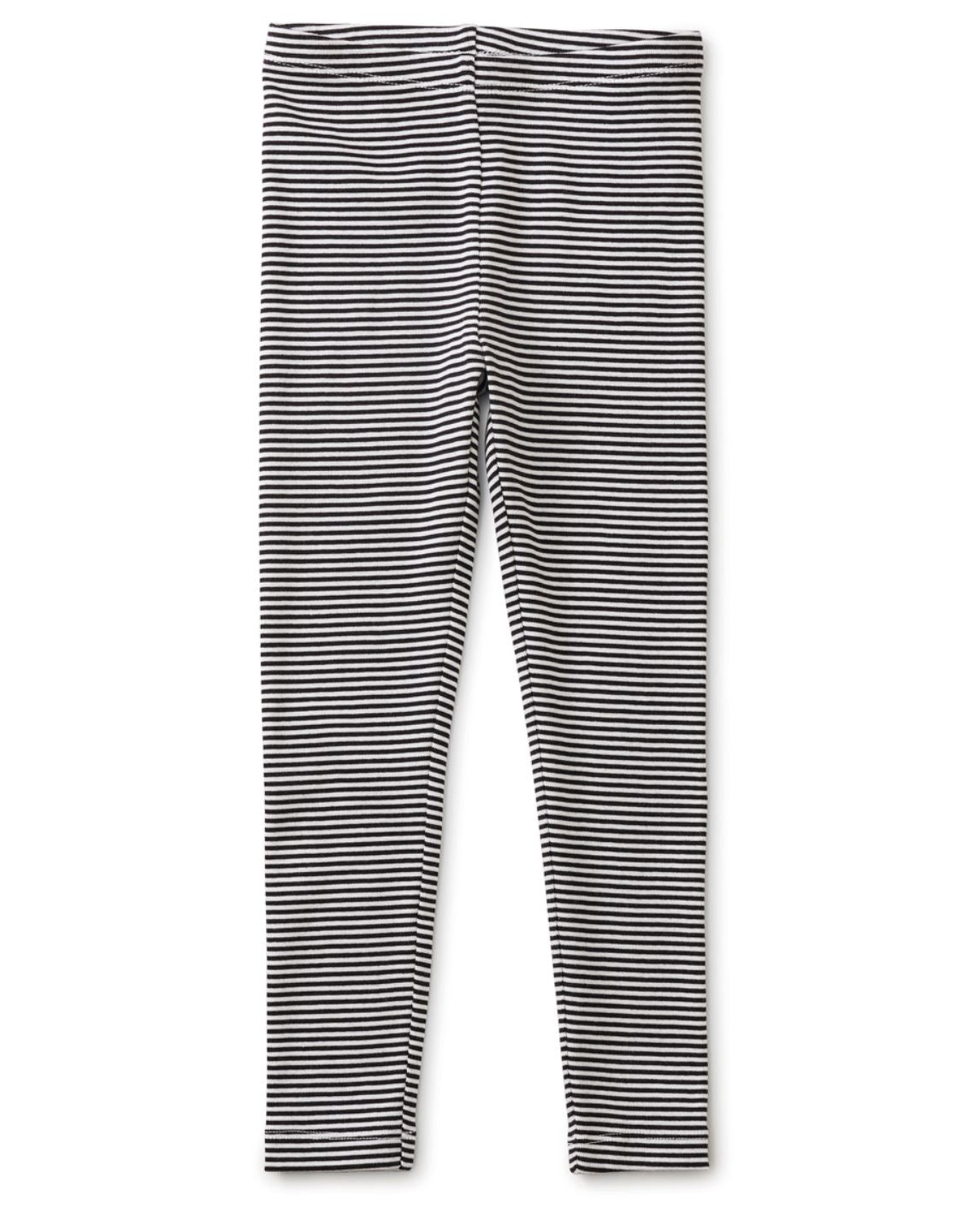 Black Stripe Leggings 150 GIRLS APPAREL 2-8 Tea