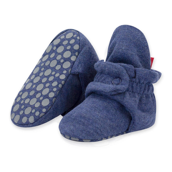 Blue Organic Cotton Bootie 100 ACCESSORIES BABY Zutano 3m