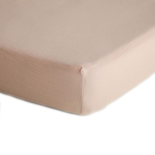 Blush Muslin Crib Sheet 180 BABY GEAR Mushie