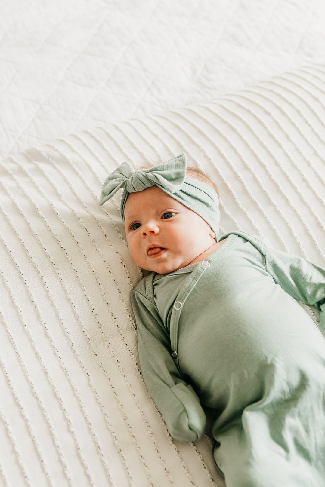Briar Knotted Gown 130 BABY BOYS/NEUTRAL APPAREL Copper Pearl