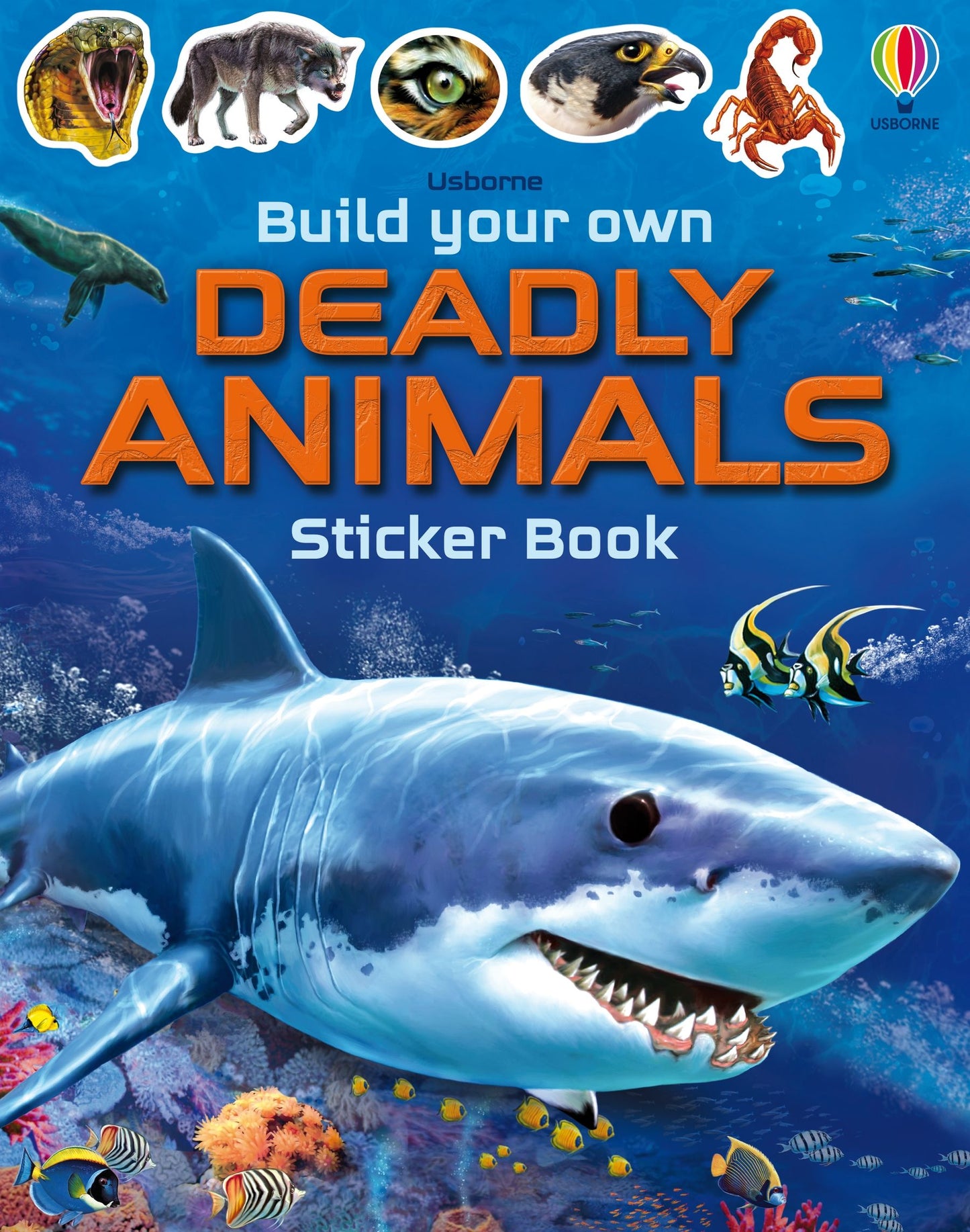 Build Your Own Sticker Book 192 GIFT CHILD Usborne Books Deadly Animals