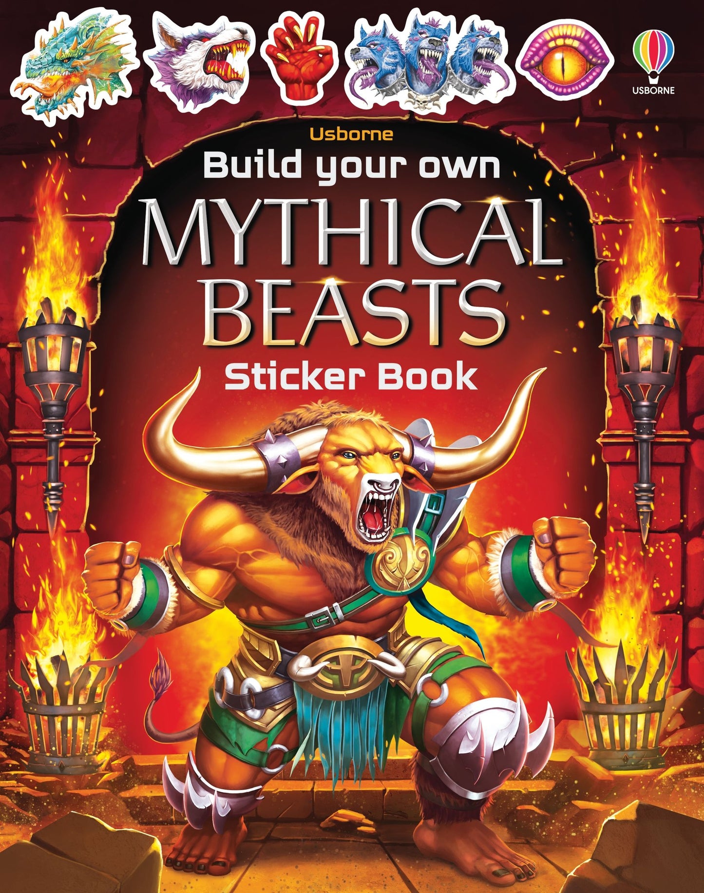 Build Your Own Sticker Book 192 GIFT CHILD Usborne Books Mythical Beasts