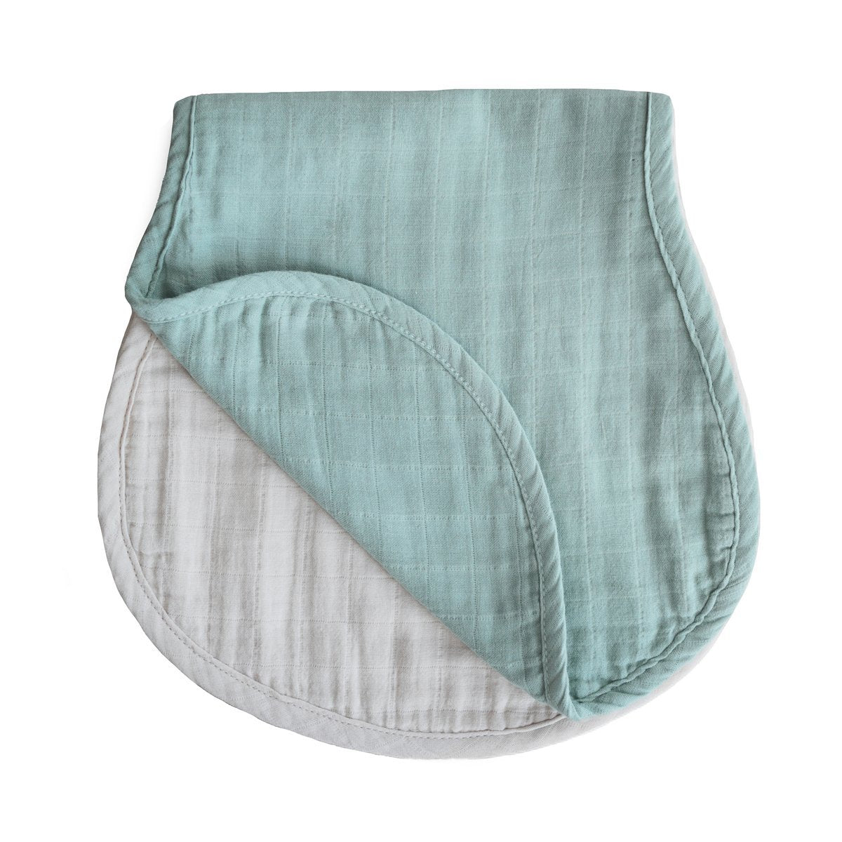 Burp Cloth Burp Cloths Mushie Green/Fog