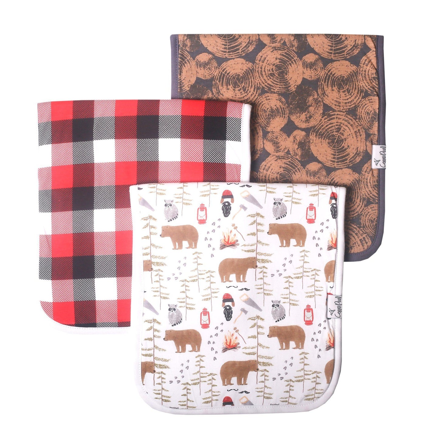 Burp Cloths Burp Cloths Copper Pearl Lumberjack (Camping)