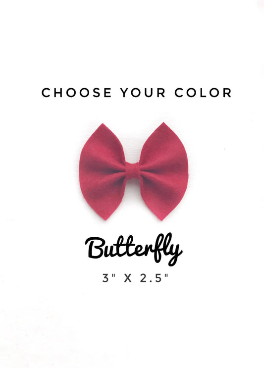 Butterfly Felt Bow Clips 110 ACCESSORIES CHILD AniBabee
