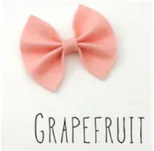 Butterfly Felt Bow Clips 110 ACCESSORIES CHILD AniBabee Grapefruit
