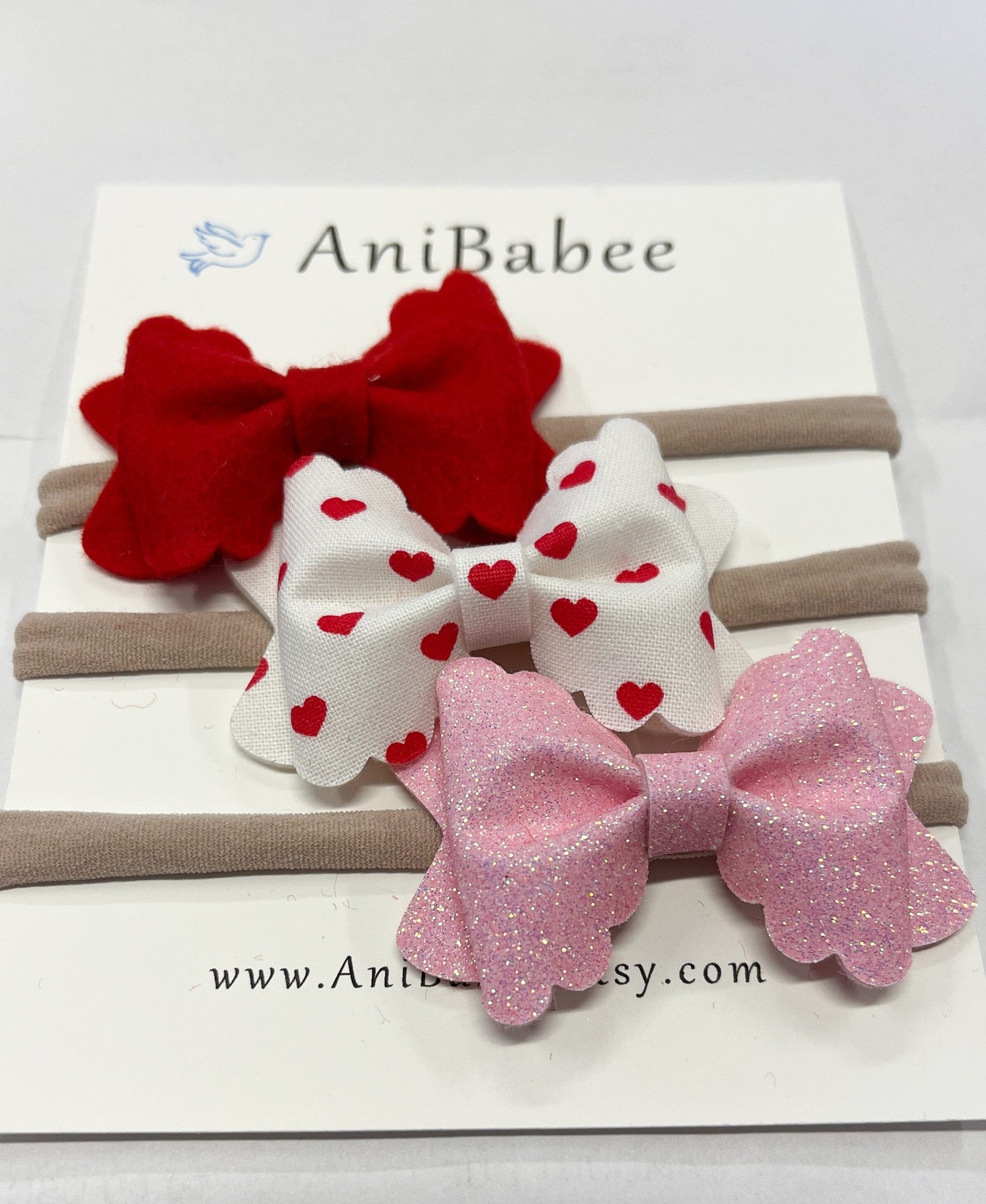 Celia Valentine 3 Pack 999 DISTRESS Anibabee Headbands