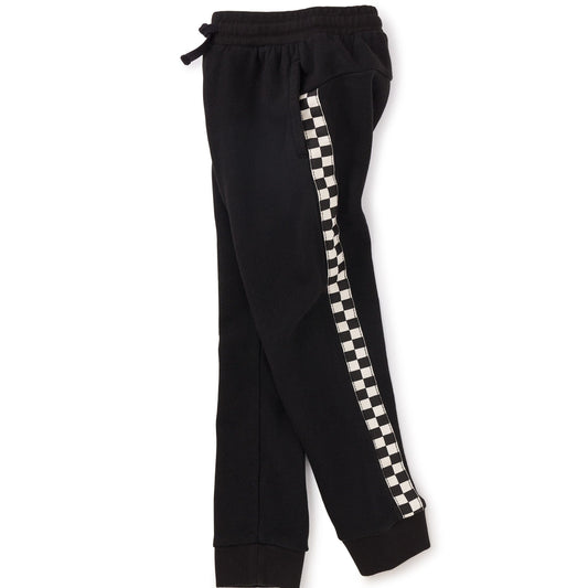 Checker Side Stripe Joggers 140 BOYS APPAREL 2-8 Tea 2