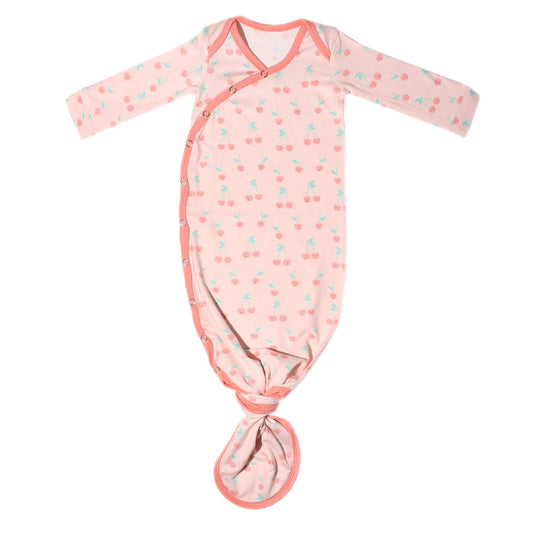 Cheery Knotted Gown 120 BABY GIRLS APPAREL Copper Pearl NB-3m