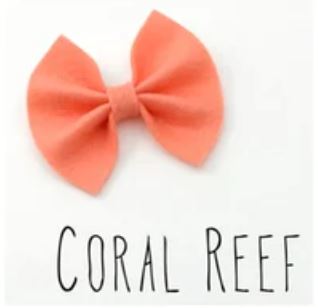 Classic Bow Headbands 100 ACCESSORIES BABY AniBabee Coral Reef
