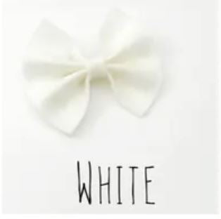 Classic Bow Headbands 100 ACCESSORIES BABY AniBabee White