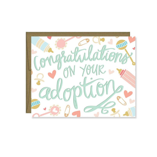 Congratulations On Your Adoption Card 190 GIFT Pen & Paint