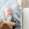 Dream Receiving Blanket 191 GIFT BABY Saranoni Heather Blue