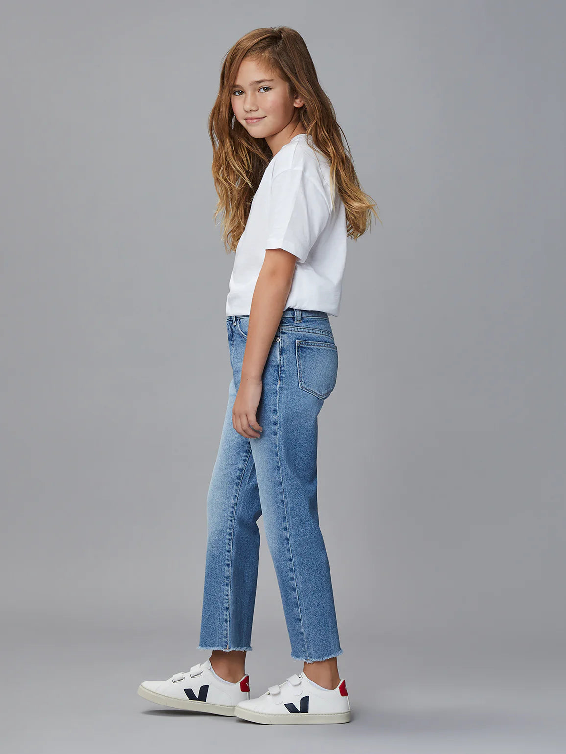 Emie Glacier Straight High Rise Jean 160 GIRLS APPAREL TWEEN 7-16 DL 1961