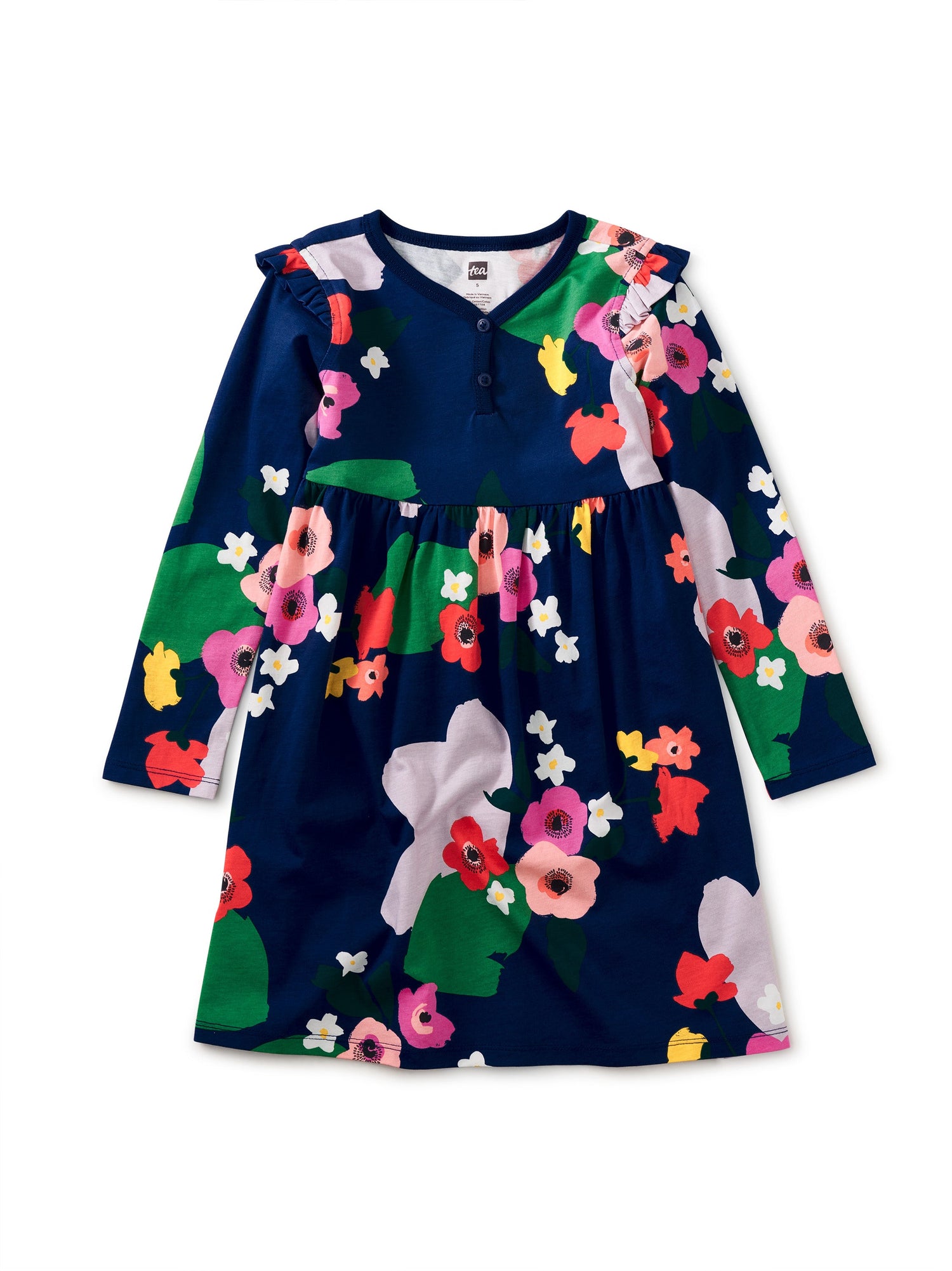 Floral Nightfall Dress 150 GIRLS APPAREL 2-8 Tea 2
