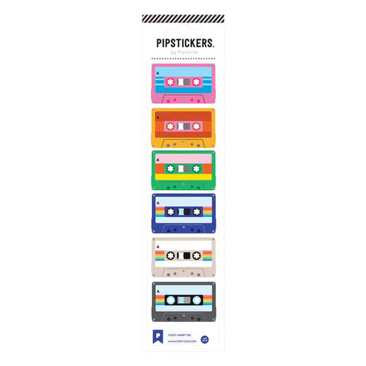 Fuzzy Cassettes Sticker Sheet 196 TOYS CHILD Pipsticks