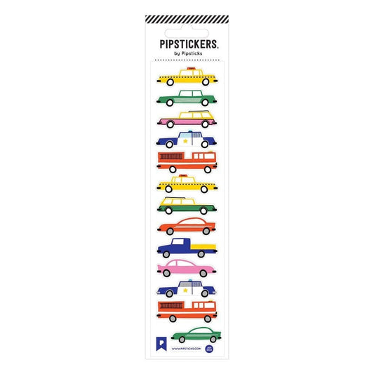 Fuzzy Vehicles Sticker Sheet 196 TOYS CHILD Pipsticks 