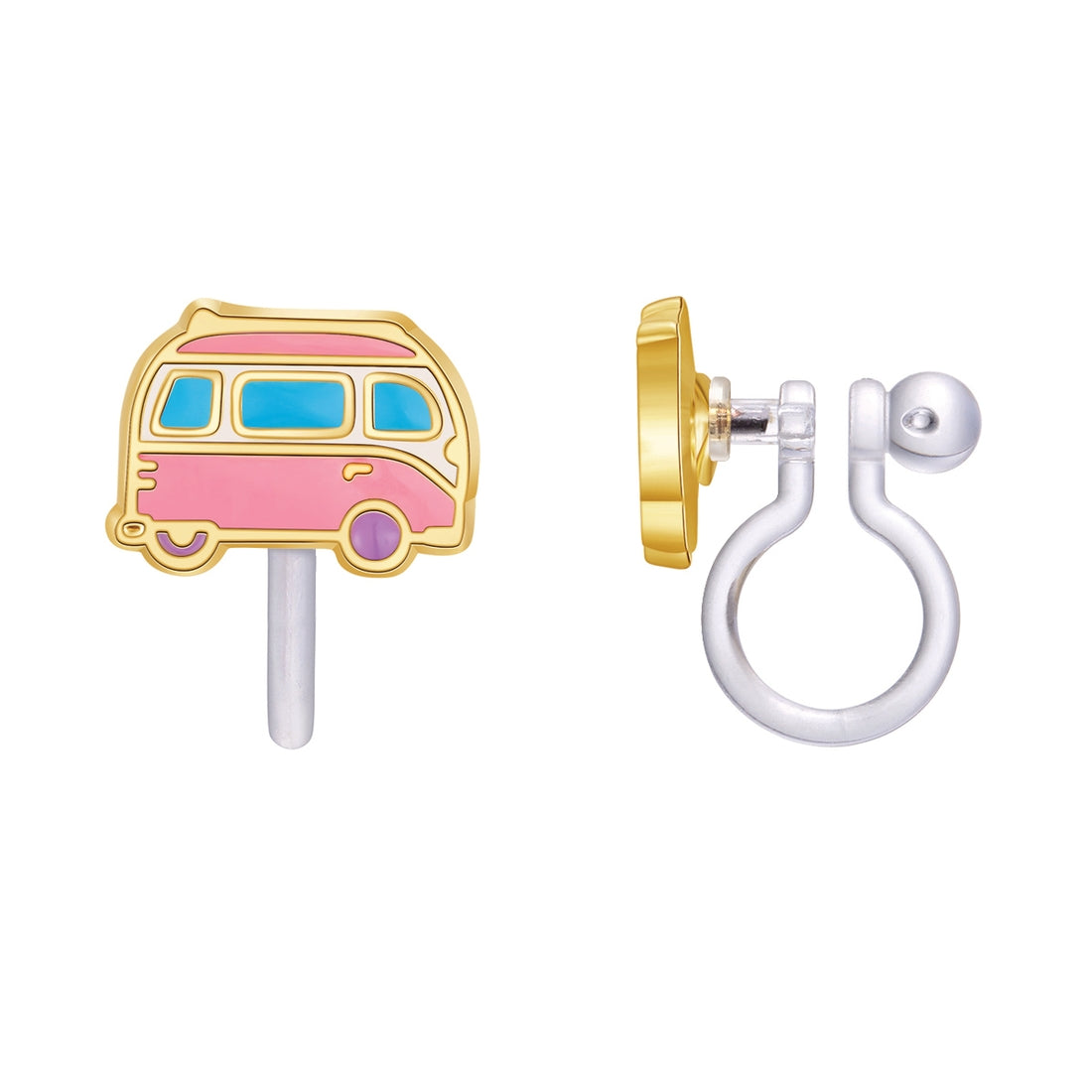 Happy Camper Earrings 110 ACCESSORIES CHILD Girl Nation Clip-On