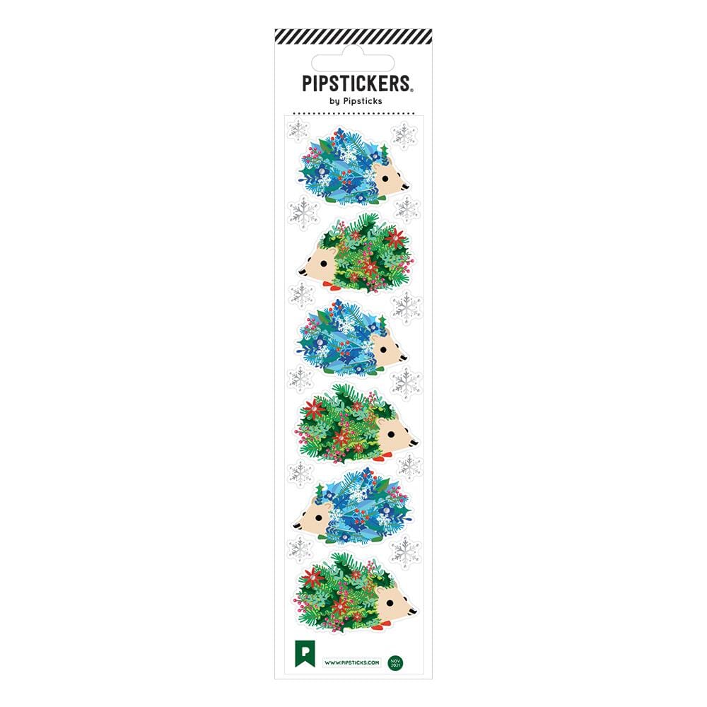 Hedgehogs & Holly Sticker Sheet 196 TOYS CHILD Pipsticks