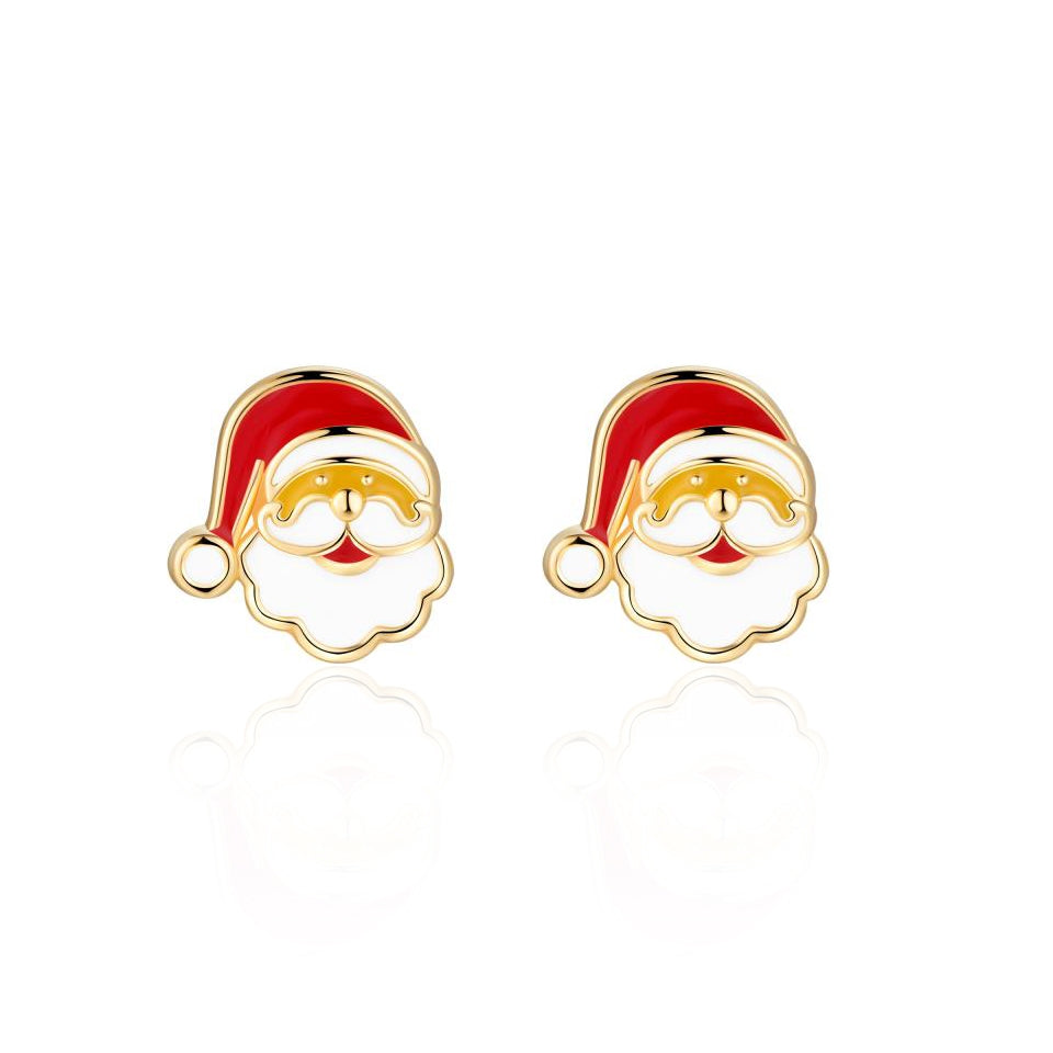 Holiday Stud Earring 110 ACCESSORIES CHILD Girl Nation Santa