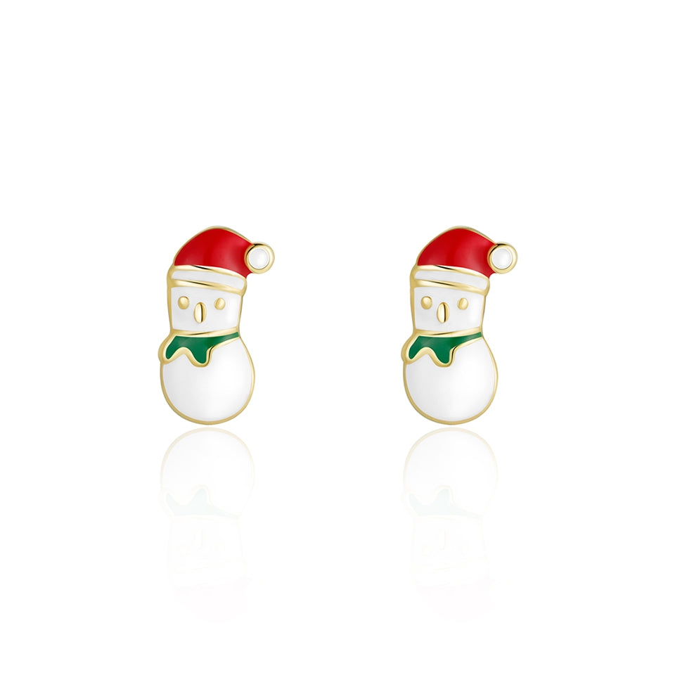 Holiday Stud Earring 110 ACCESSORIES CHILD Girl Nation Snowman