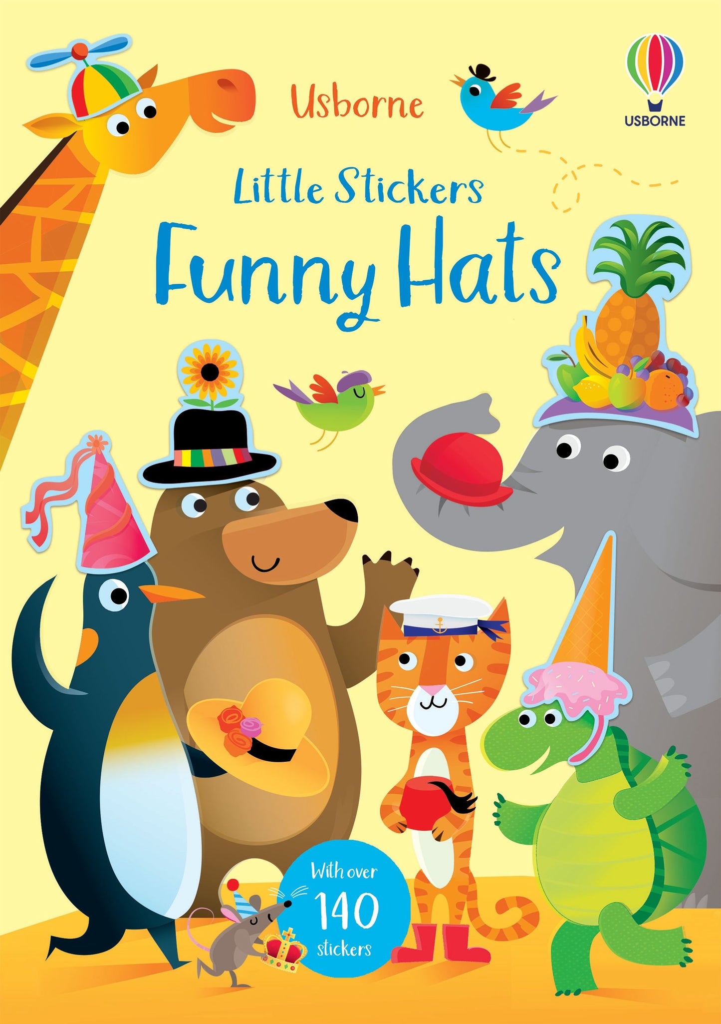Little Stickers 192 GIFT CHILD Usborne Books Funny Hats