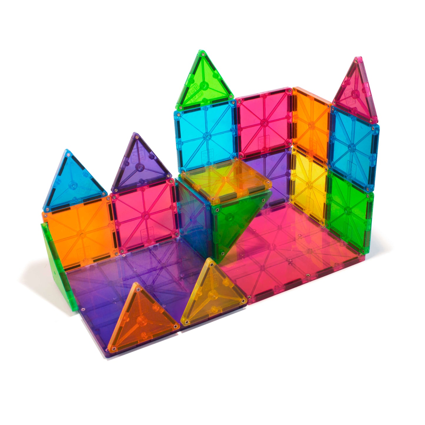 Magna-Tiles® Clear Colors 32-Piece Set 196 TOYS CHILD Magnatiles