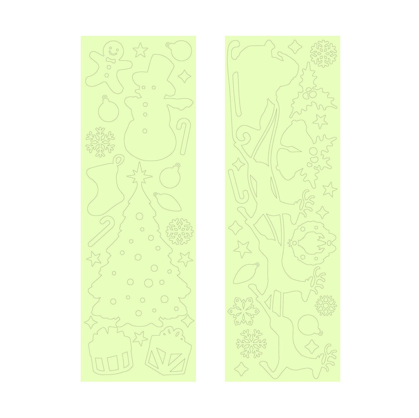 Merry Christmas Glow-In-The-Dark Stickers 192 GIFT CHILD Glo Play