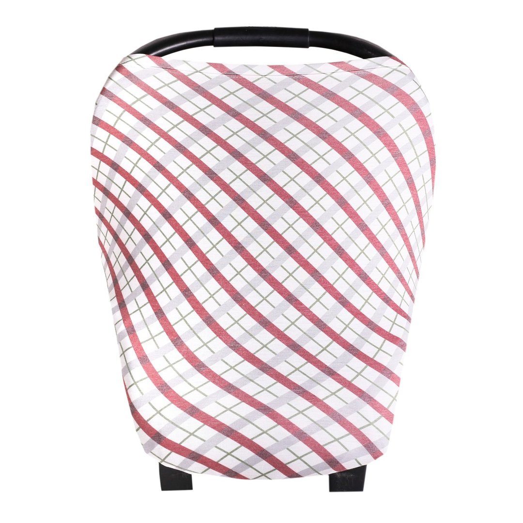 Multi-Use Covers Nursing Cover Copper Pearl Jolly (Red Plaid)