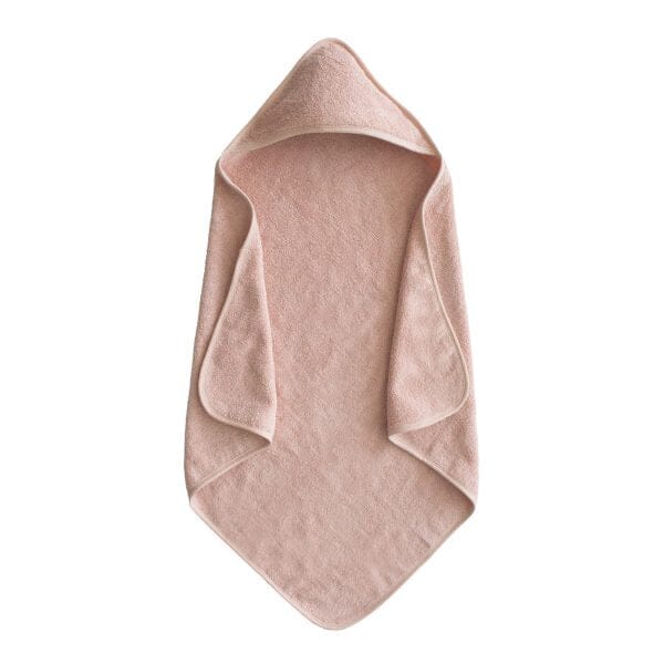 Organic Cotton Baby Hooded Towel 180 BABY GEAR Mushie Blush
